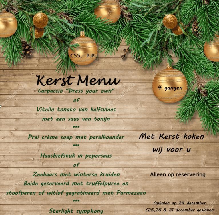 Kerstmenu